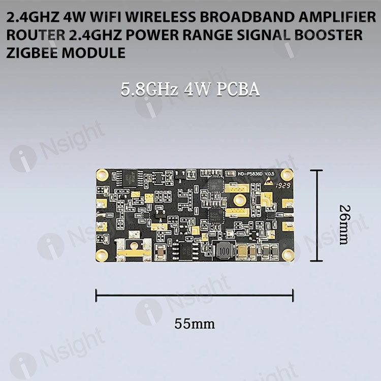 2.4GHz 4W Wifi Wireless Broadband Amplifier Router 2.4Ghz Power Range Signal Booster ZigBee Module