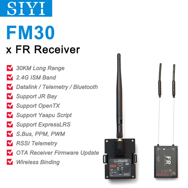 SIYI FM30 2.4G 30KM OpenTX Transmitter with Datalink Bluetooth