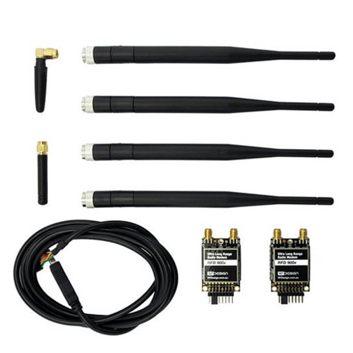 RFD900X 915MHz Ultra 40km Long Range Telemetry Radio Modem with Antenna for APM PIX Flight Controller