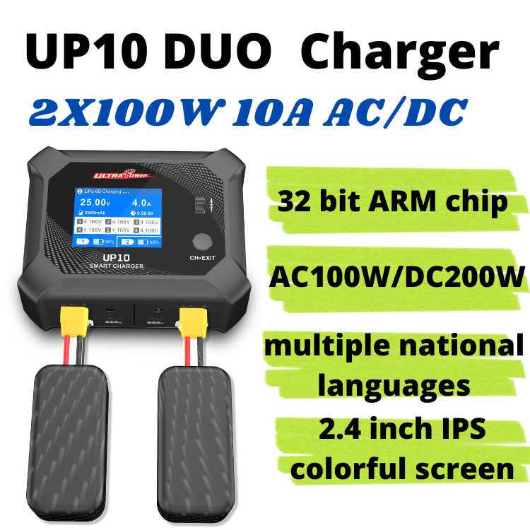 UP10 DUO 2X100W 10A AC/DC Charger