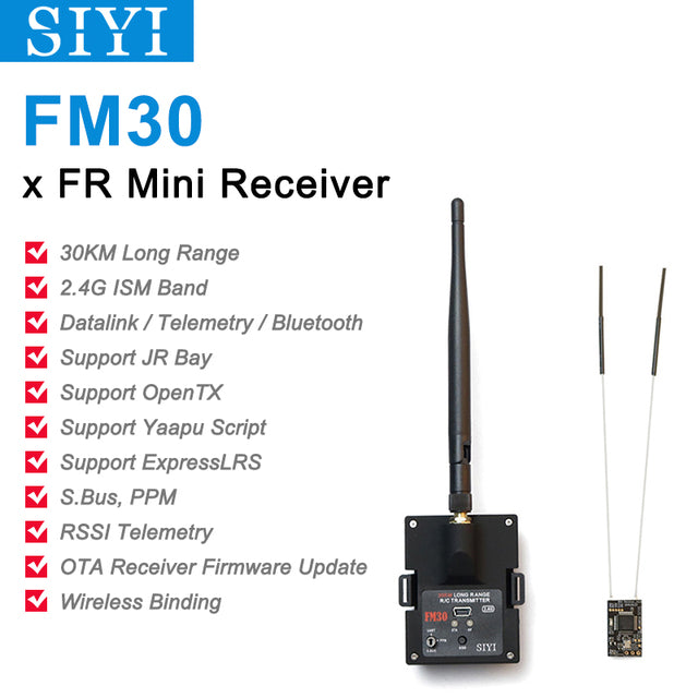 SIYI FM30 2.4G 30KM OpenTX Transmitter with Datalink Bluetooth