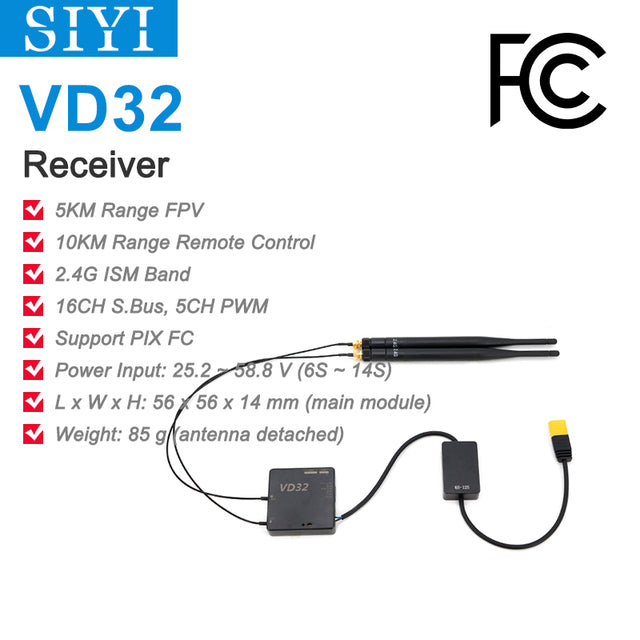 SIYI VD32 Radio System Transmitter Remote Controller