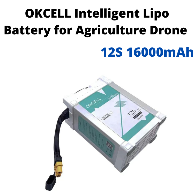 OKCELL 12S 16000mAh Intelligent Lipo Battery for Agriculture Drone UAV Drones