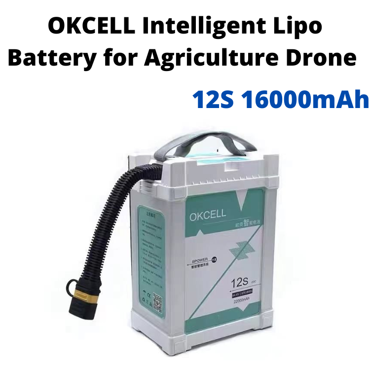 OKCELL 12S 16000mAh Intelligent Lipo Battery for Agriculture Drone UAV Drones