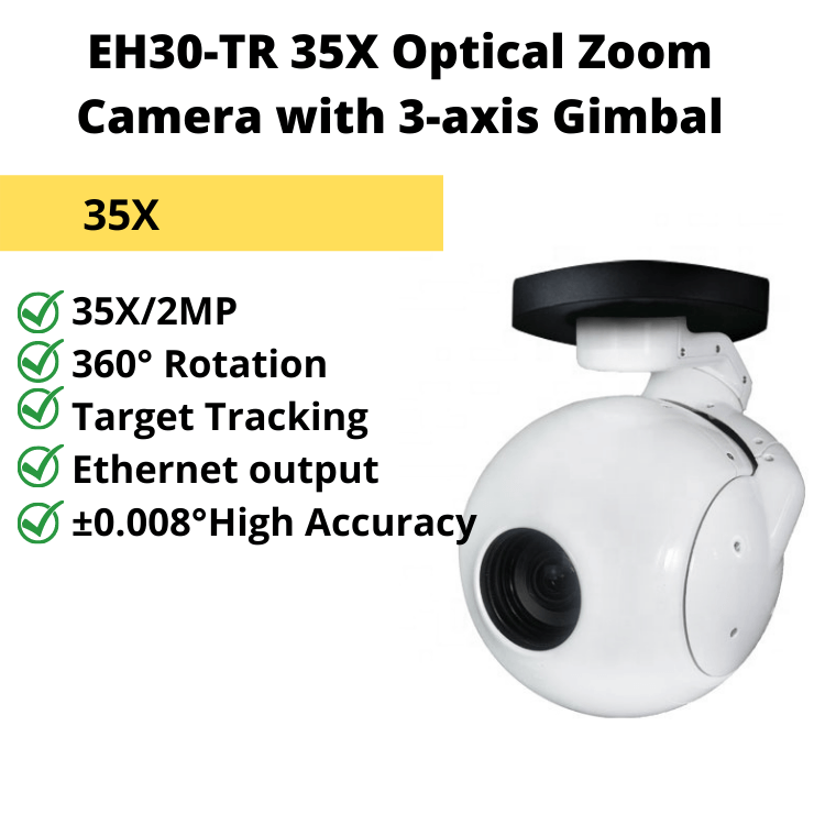EH30-TR 30X-35X Optical Zoom Camera with 3-axis Gimbal--Free shipping