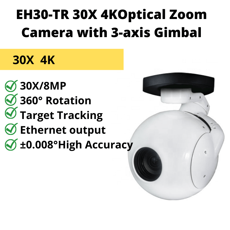 EH30-TR 30X-35X Optical Zoom Camera with 3-axis Gimbal--Free shipping