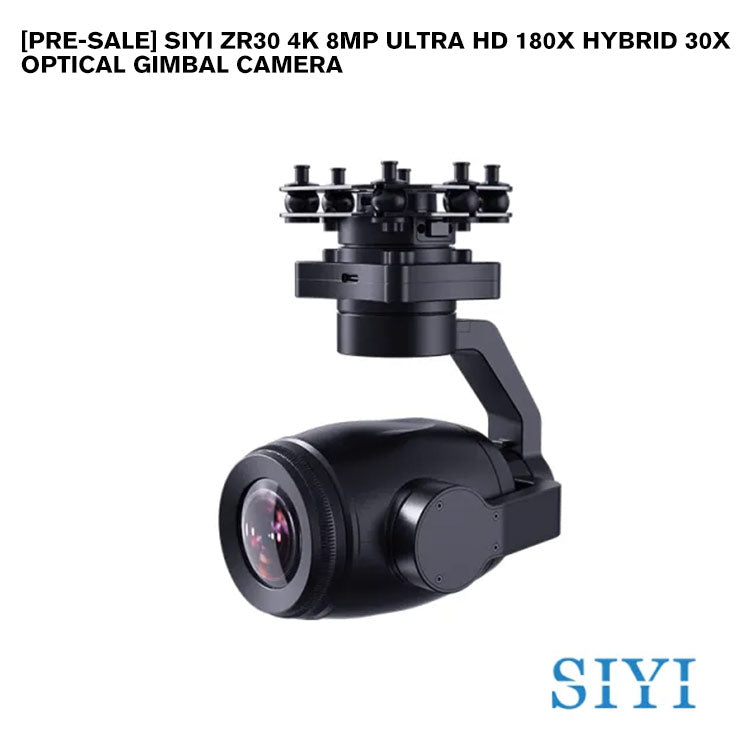 SIYI ZR30 4K 8MP Ultra HD 180X Hybrid 30X Optical Gimbal Camera
