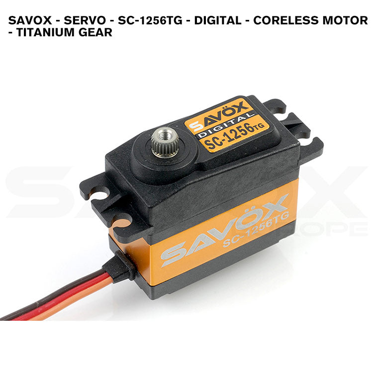 Savox - Servo - SC-1256TG - Digital - Coreless Motor - Titanium Gear