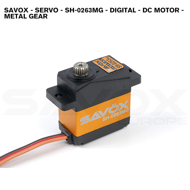 Savox - Servo - SH-0263MG - Digital - DC Motor - Metal Gear