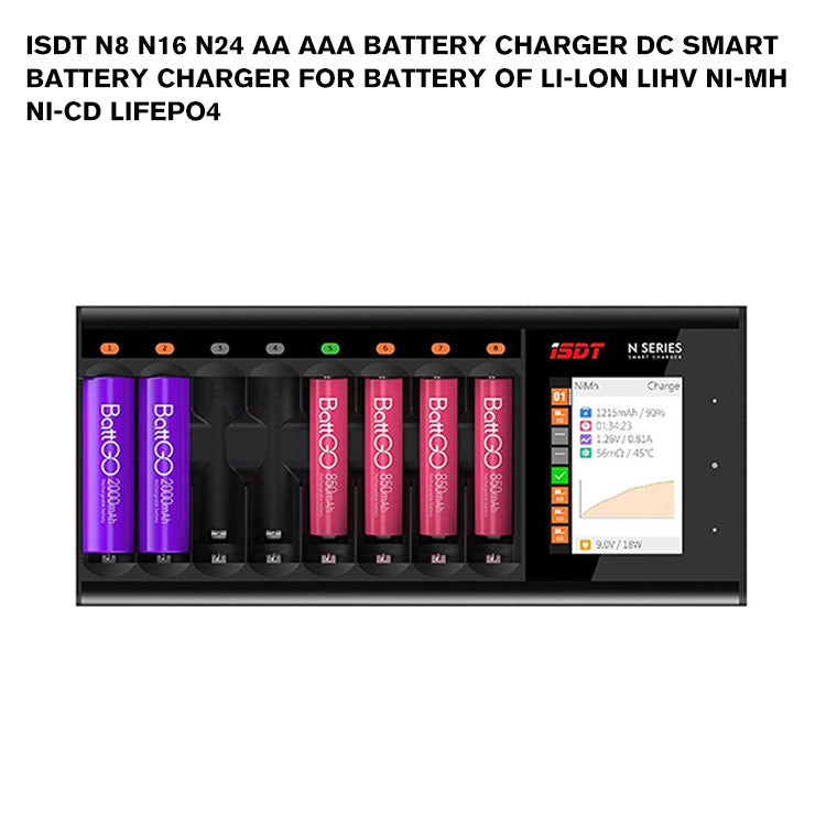 ISDT N8 N16 N24 AA AAA Battery Charger DC Smart Battery Charger