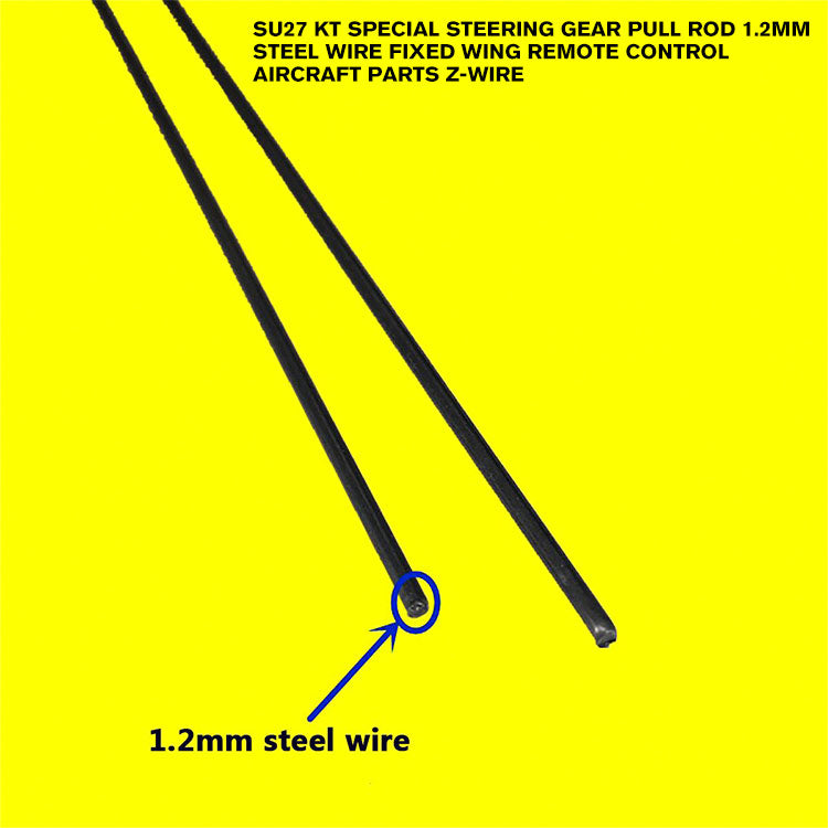 SU27 KT Special Steering Gear Pull Rod 1.2MM Steel Wire Fixed Wing Remote Control Aircraft Parts Z-wire