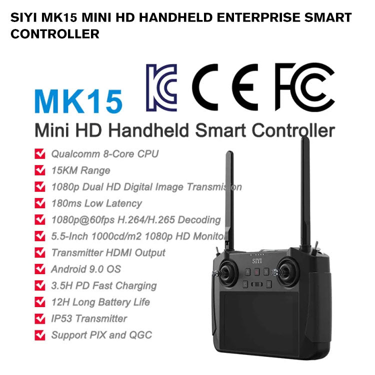 SIYI MK15E Mini HD Handheld Enterprise Smart Controller
