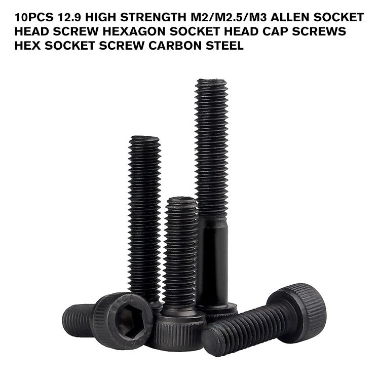 30PCS Grade 14.9 Alloy Steel Hex Socket Head Cap Screws Allen Wrench 30PCS Grade 14.9 Alloy Steel Hex Socket Head Cap Screws Allen Wrench