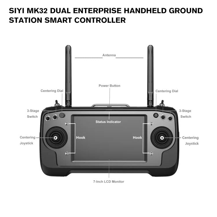 SIYI MK32 DUAL Enterprise Handheld Ground Station Smart Controller