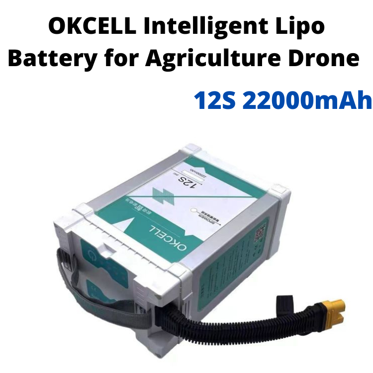 OKCELL 12S 22000mAh Intelligent Lipo Battery for Agriculture Drone UAV Drones