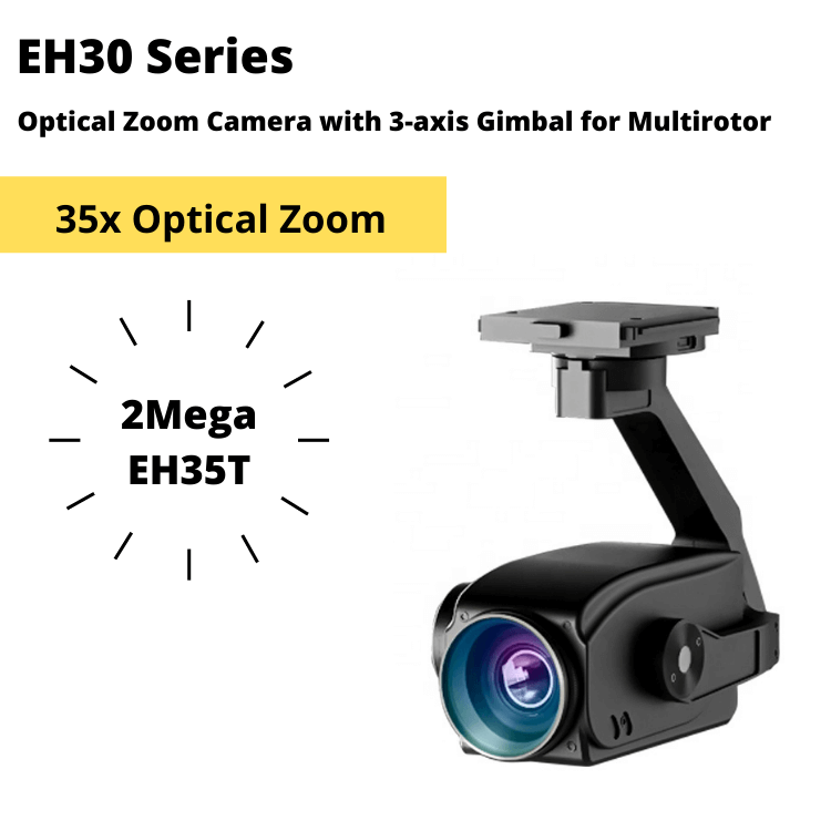 EH30 Series 30x-35x Optical Zoom Camera with 3-axis Gimbal for Multiro ...