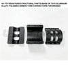 40-to-50/60/70/80 Structural Parts Made of 7075 Aluminum Alloy; Folding Carbon Tube Connectors for Drones