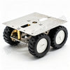 RoboCore SU1 Stainless Steel DIY Robot Car Kit – Metal Chassis Smart Line Following Robot for STEM Programming