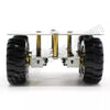 RoboCore SU1 Stainless Steel DIY Robot Car Kit – Metal Chassis Smart Line Following Robot for STEM Programming