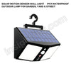 Solar Motion Sensor Wall Light – IP54 Waterproof Outdoor Lamp for Garden, Yard & Street