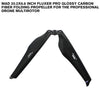 20.2x6.6 Inch FLUXER Pro Glossy Carbon Fiber Folding Propeller For The Professional Drone Multirotor