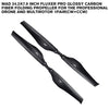 24.2x7.9 Inch FLUXER Pro Glossy Carbon Fiber Folding Propeller For The Professional Drone And Multirotor 1pair(CW+CCW)