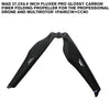 27.2x8.9 Inch FLUXER Pro Glossy Carbon Fiber Folding Propeller For The Professional Drone And Multirotor 1pair(CW+CCW)