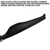 28.2X9.2 Inch FLUXER Pro Glossy Carbon Fiber Folding Propeller For The Professional Drone And Multirotor 1pair(CW+CCW)