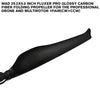 29.2x9.5 Inch FLUXER Pro Glossy Carbon Fiber Folding Propeller For The Professional Drone And Multirotor 1pair(CW+CCW)