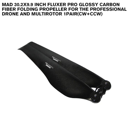 30.2x9.9 Inch FLUXER Pro Glossy Carbon Fiber Folding Propeller For The Professional Drone And Multirotor 1pair(CW+CCW)
