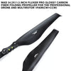 34.2X11.2 Inch FLUXER Pro Glossy Carbon Fiber Folding Propeller For The Professional Drone And Multirotor 1pair(CW+CCW)