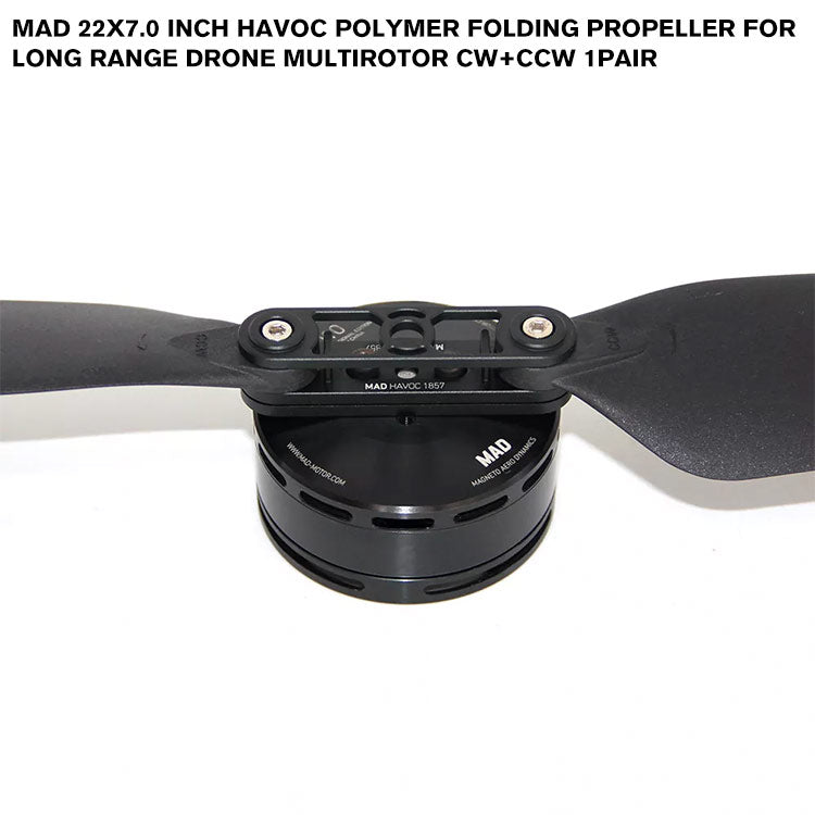 22x7.0 Inch HAVOC Polymer Folding Propeller For Long Range Drone Multi ...