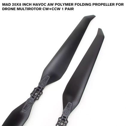 20x8 Inch HAVOC AW Polymer Folding Propeller For Drone Multirotor CW+CCW 1 Pair