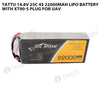 Tattu 4S 22000mAh 14.8V 25C Lipo Battery With XT90-S Plug For UAV