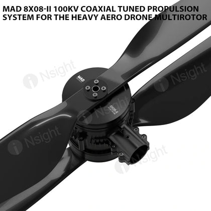 MAD 8X08-II 100KV Coaxial Tuned Propulsion System for the heavy aero drone multirotor