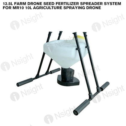 12.5L Farm Drone Seed Fertilizer Spreader System For MR10 10L Agriculture Spraying Drone