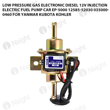 Low Pressure Gas Electronic Diesel 12V Injection Electric Fuel Pump Car EP-5000 12585-52030 035000-0460 For Yanmar Kubota Kohler