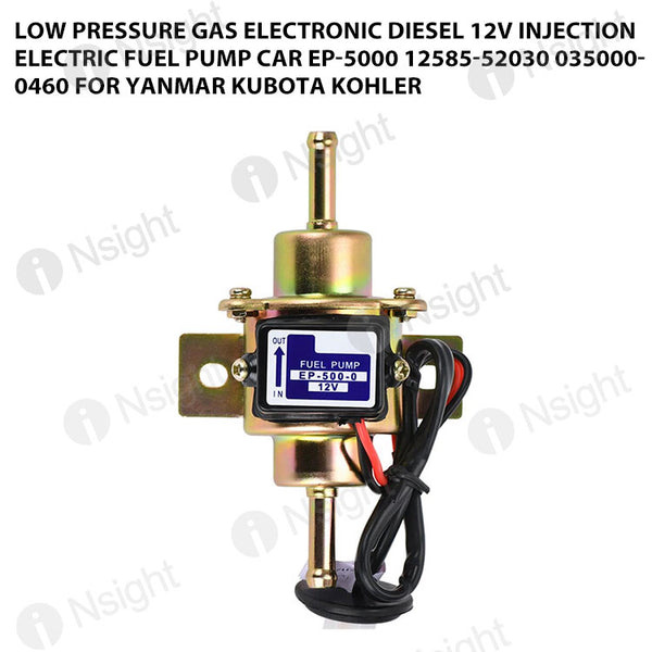 12V Diesel Fuel Pump For Kubota, Yanmar, Cub Cadet – Replaces 125855-2030, 125855-2031, EP-500-0 – TB Brand
