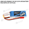 Gens Ace 450mAh 2S 45C 7.4V Lipo Battery Pack With JST-SYP Plug