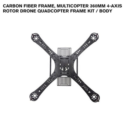 Quadcopter carbon fiber frame, multicopter 360mm 4-Axis rotor frame kit / body