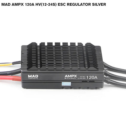 MAD AMPX 120A HV(12-24S) ESC Regulator Silver
