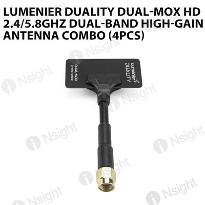 Lumenier Duality DUAL-MOX HD 2.4/5.8GHz Dual-Band High-Gain Antenna Combo (4pcs)