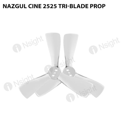 Nazgul Cine 2525 Tri-blade Prop