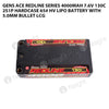 Gens Ace 4000mAh 2S 130C 7.6V HardCase 65# HV Redline Series Lipo Battery With 5.0mm Bullet LCG