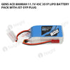 Gens Ace 800mAh 11.1V 45C 3S1P Lipo Battery Pack With JST-SYP Plug