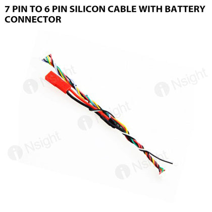 7 Pin to 6 Pin Silicon Cable with Battery Connector