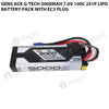 Gens Ace G-Tech 5000mAh 7.6V 100C 2S1P Lipo Battery Pack With EC3 Plug