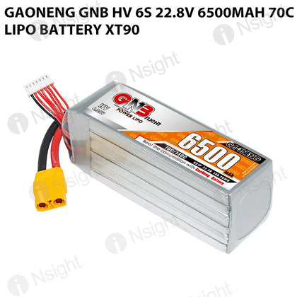 GAONENG GNB HV 6S 22.8V 6500mAh 70C LiPo Battery XT90