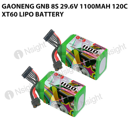 GAONENG GNB 8S 29.6V 1100mAh 120C XT60 LiPo Battery