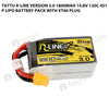 Tattu 1800mAh 4S 120C 14.8V R-Line Version 3.0 Lipo Battery Pack With XT60 Plug